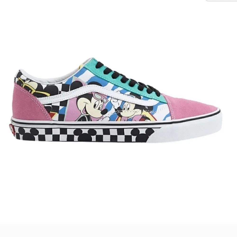 Vans x Disney Vintage Old Skool Suede Sneakers Size Men's 6 Women's 7.5